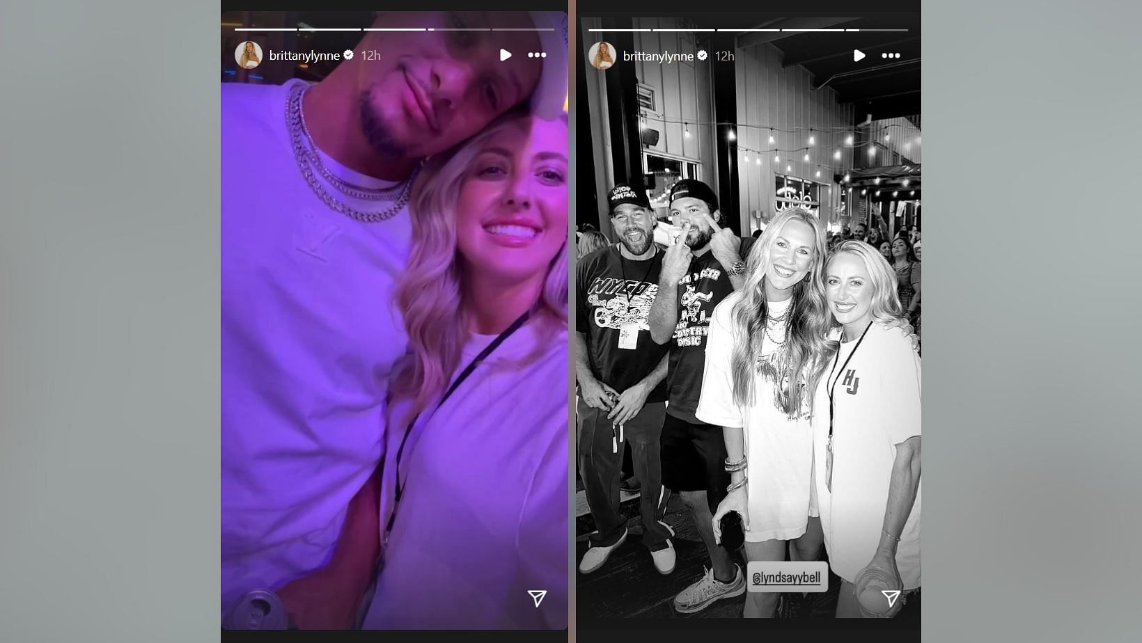 Travis Kelce reunites with Patrick Mahomes and wife Brittany (Image Credit: Brittany/IG)